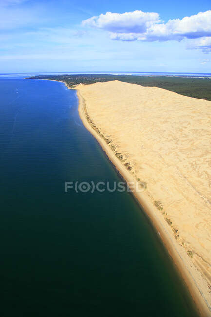 France, Gironde. Vue aérienne de la Dune de Pilat. — Photo de stock