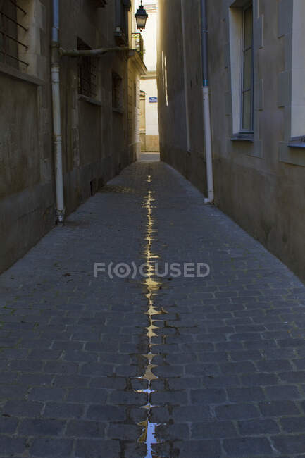 Francia, Noroeste de Francia, Nantes, distrito de Bouffay, Rue Lambert. - foto de stock