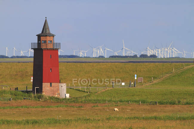 Allemagne, Dageb ? ll. Schleswig-Holstein. Le vieux phare. — Photo de stock