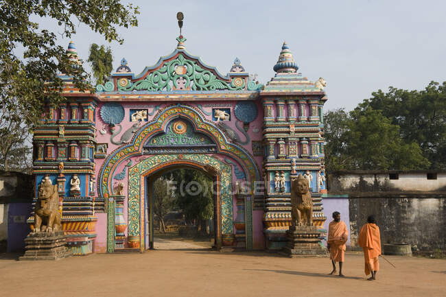 India, Orissa, Dhenkhanal district, Mahima Dharma, Joranda, Gate of Mahimaa Gaadi — Stock Photo