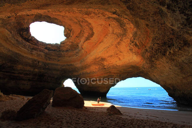 Vista de Portugal, Algarve. Benagil. — Fotografia de Stock