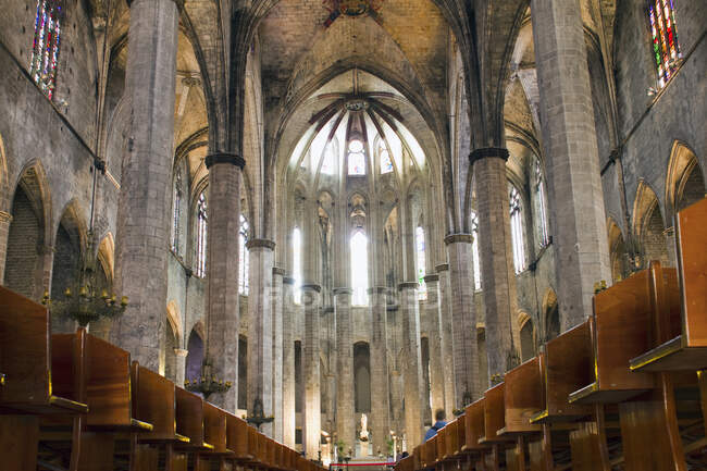 Spagna, Catalogna, Barcellona, chiesa di Santa Maria del Mar — Foto stock