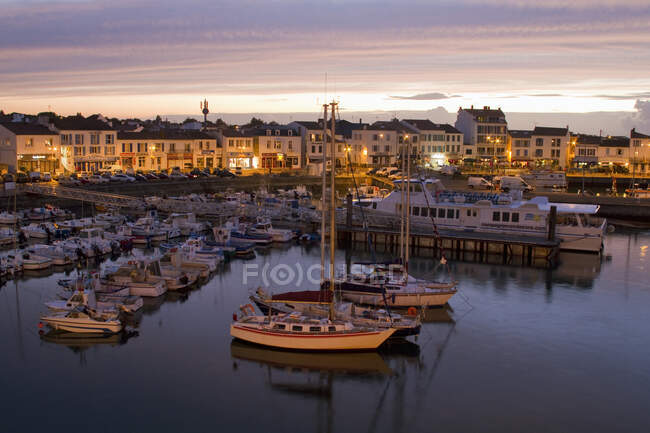 France, Western France, Yeu island, Port-Joinville. — Stock Photo