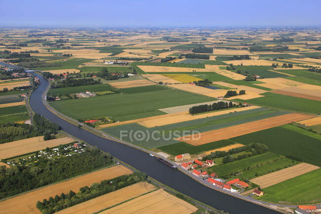France, Nord-Pas de Calais. Canal de la Colme — Stock Photo