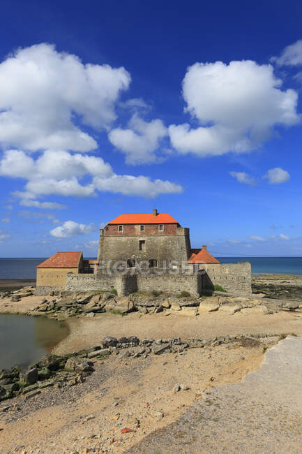 France, North Coast. Ambleteuse. Fort Mahon — Stock Photo