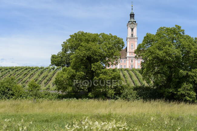 Allemagne, Baden-Wurttemberg, Wallfahrtskirche Birnau, Lac de Constance — Photo de stock