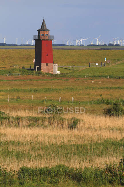 Allemagne, Dageball. Schleswig-Holstein. Le vieux phare. — Photo de stock