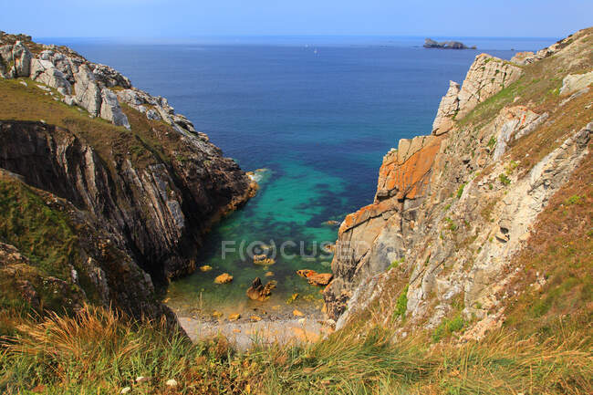 France, Bretagne, péninsule de Crozon. Cape de stylo Hir. — Photo de stock