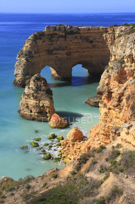 Portugal Algarve, Marinha. Scogliere. — Foto stock