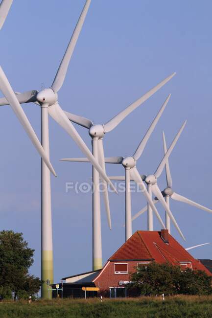 Deutschland, Windkraftanlagen — Stockfoto