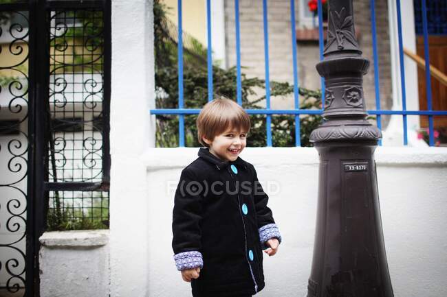 Retrato de um menino de 4 anos — Fotografia de Stock