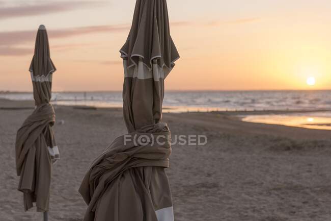 France, Normandy, Cabourg at sunset — Stock Photo