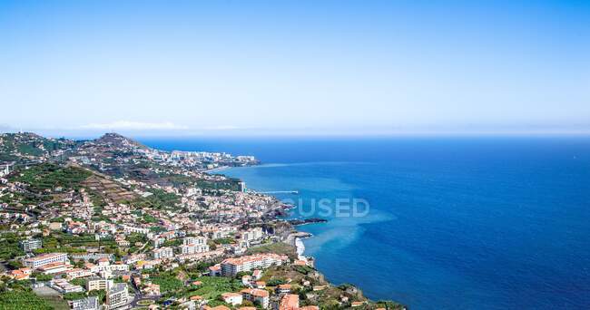 Insel Madeira, Camara de Lobos, Blick auf das Dorf — Stockfoto