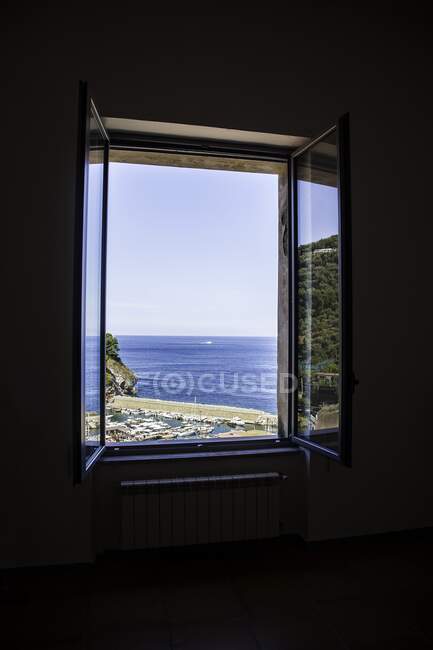 Vista do porto, Massa Lubrense, Campania, Itália — Fotografia de Stock