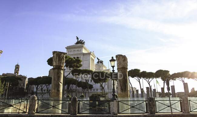 Monumento a Víctor Manuel II, Roma, Lacio, Italia - foto de stock