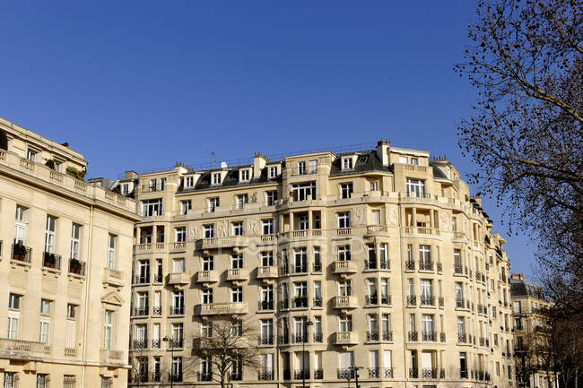 Francia, Parigi, edificio Haussmania — Foto stock