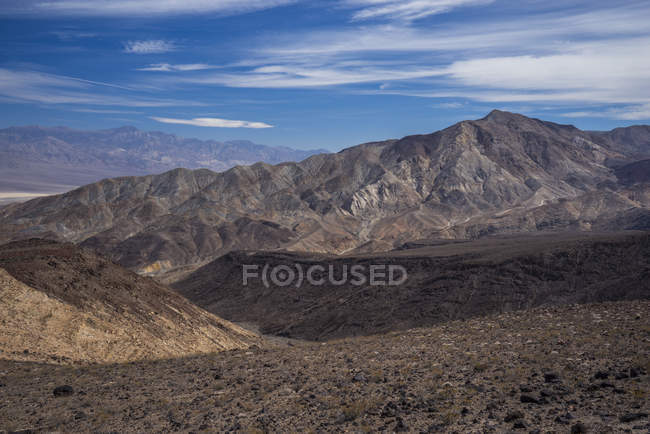 Barren landscape of Death Valley, Nevada, California, USA — Stock Photo
