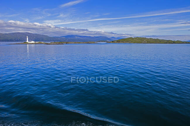 Scotland, lighthouse in the Sound of Mull — Stock Photo