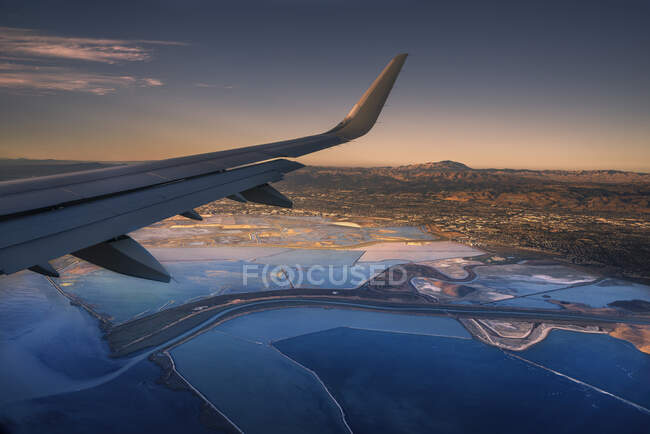 EUA, vista aérea da Califórnia, sul de São Francisco — Fotografia de Stock