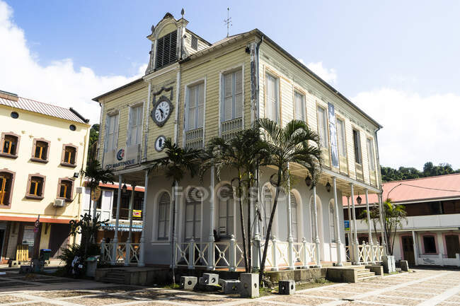 Ancienne chambre de commerce, Saint-Pierre, Martinique, France — Photo de stock