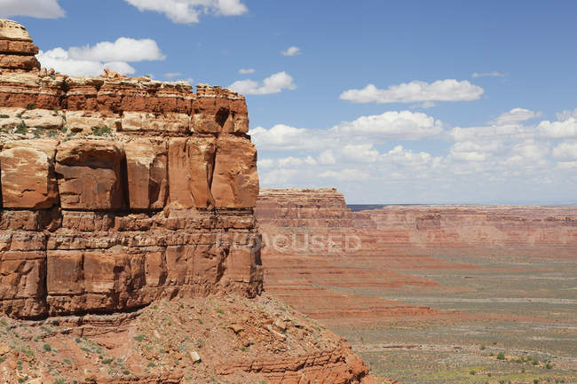 Formações rochosas de arenito, Monument Valley, Utah, EUA — Fotografia de Stock
