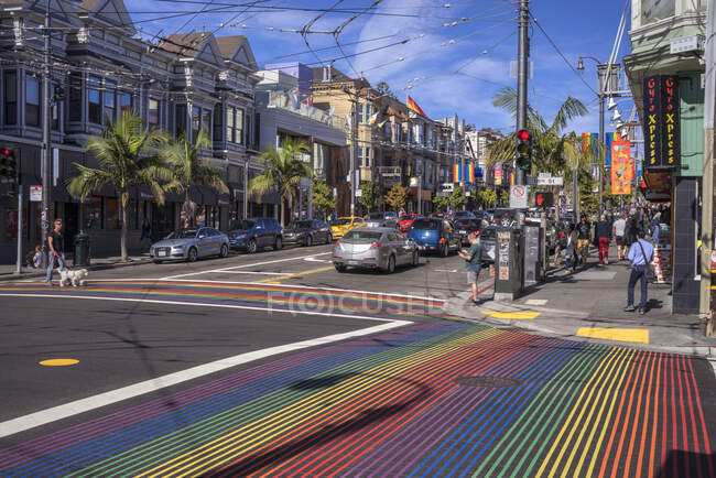 USA, California, San Francisco , Castro district, Castro street, — Stock Photo