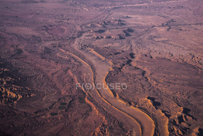 USA, veduta aerea di un deserto in Nevada — Foto stock