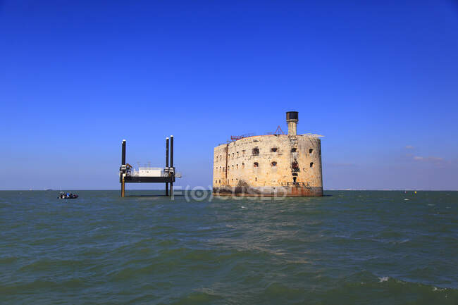 France, Fort Boyard over blue sky — Stock Photo