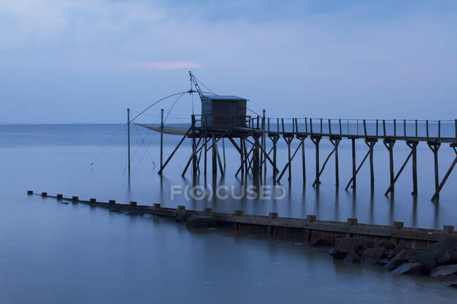 France, Bourgneuf Bay, Les Moutiers-en-Retz, fishery. — Stock Photo