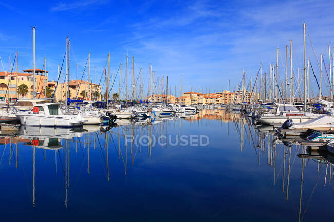 Francia, Aude, Port Leucate. - foto de stock