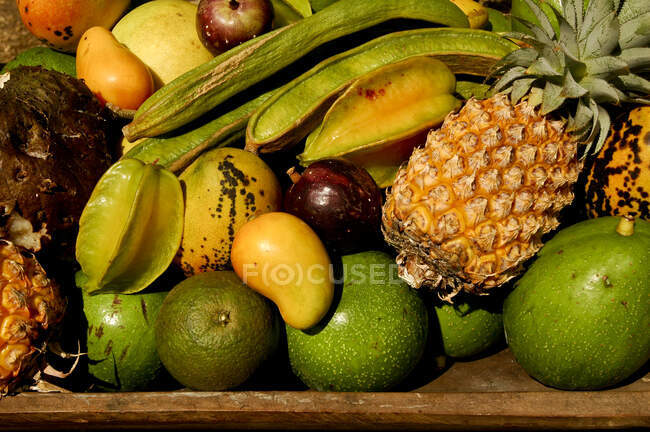 Ozeanien, Französisch-Polynesien, die Marquesas-Inseln, exotische Früchte — Stockfoto