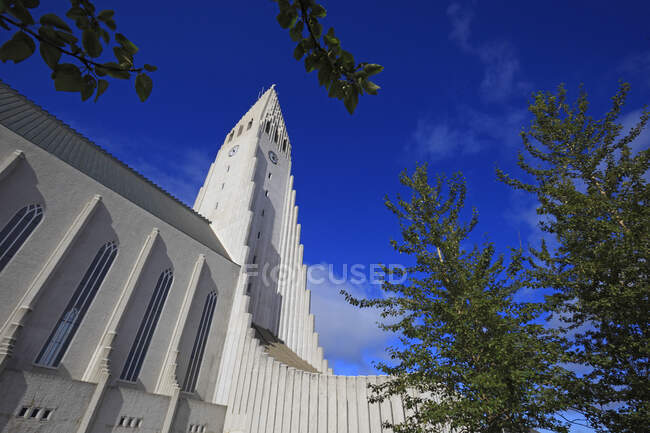 Iceland, Reykjavik. Hallgrimskirkja church — Stock Photo