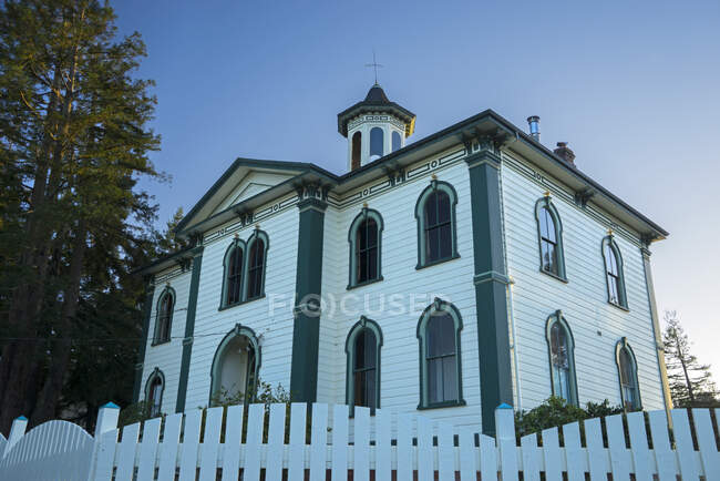 EUA, Califórnia, Condado de Sonoma, Bodega Bay, old school, decoração de filmes de 