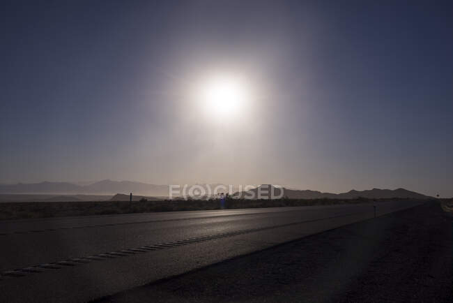 EUA, Califórnia, Nevada, Vale da Morte, Sandstorm — Fotografia de Stock