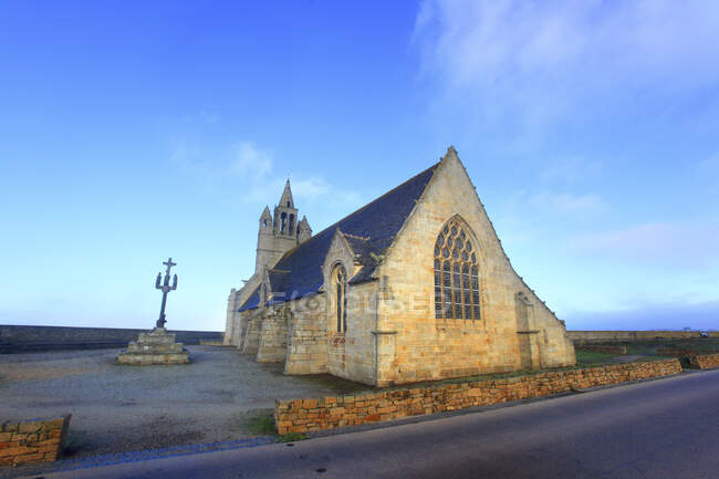 France, Brittany, Finistere. Penmarc'h. Church — Stock Photo