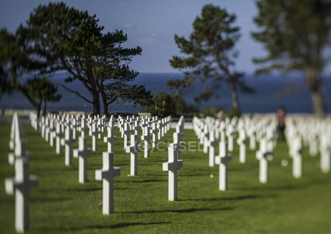 American Cemetery of Omaha Beach — Stock Photo