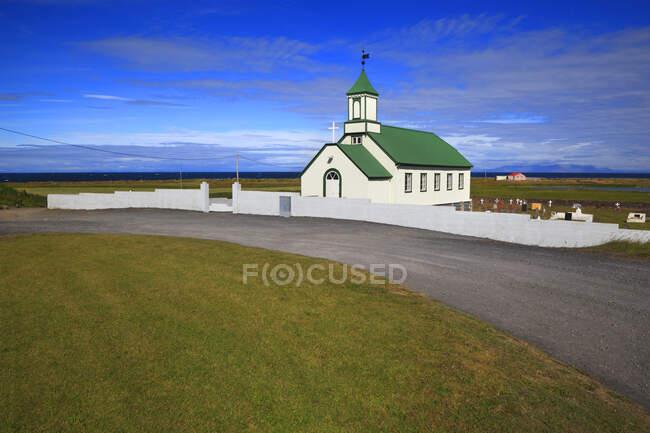 Islandia, Sudurnes, Gardur. Iglesia. - foto de stock