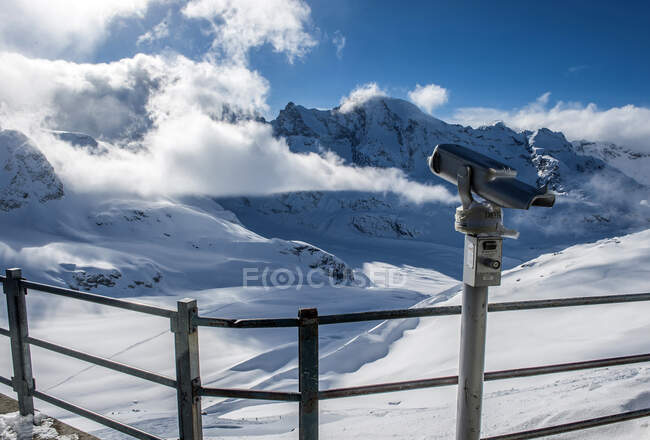 Switzerland, the Bernina Range, Piz Bernina from the Diavolezza ski park — Stock Photo