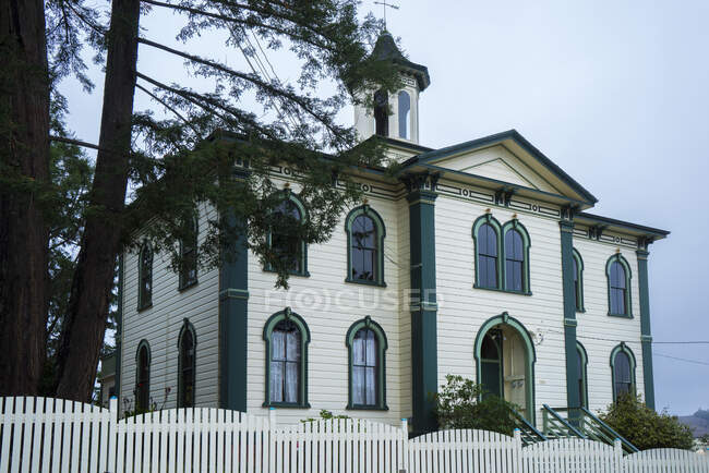 USA, California,  Sonoma County, Bodega Bay, old school, movie decors of 