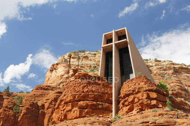 USA. Arizona. Sedona. Chapel of Holy Cross. — Stock Photo