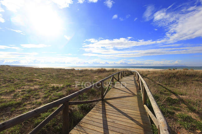 Пляж Los Lances в Испании, Андалусия, Тарифа — стоковое фото