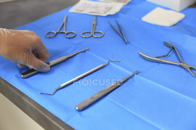 Close up of  Dentist tools — Stock Photo