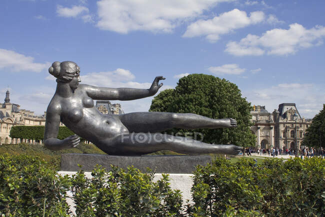 Francia, París, departamento 75, primer distrito, jardín de Carrousel, escultura 