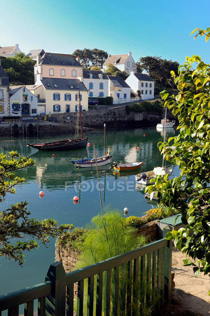 France, Brittany, Finistere, Doelan Port in Clohars Carnoet — Stock Photo