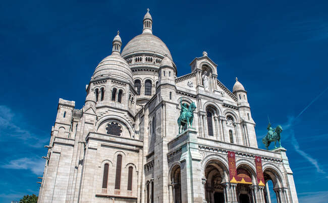 France, Ile de France, Paris, 18th district, Montmartre Sacre Coeur Basilica — Stock Photo