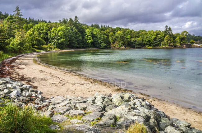 Europa, Gran Bretagna, Scozia, Ebridi, Isola di Skye, spiaggia sulla penisola di Sleat (Ardvasar) — Foto stock