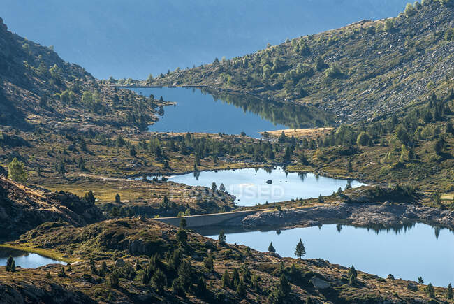 France, Pyrenees Ariegeises Regional Nature Park, Bassies lakes — стокове фото