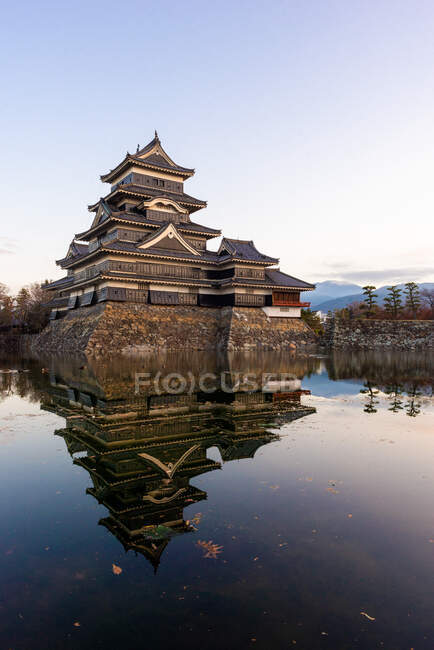 Castello di Matsumoto, Prefettura di Nagano, Honshu, Giappone — Foto stock