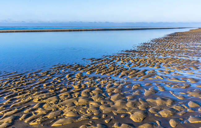 France, New Aquitaine, Arcachon Bay, Petit Nice beach at low tide — Stock Photo