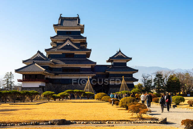 Castillo de Matsumoto, prefectura de Nagano, Honshu, Japón - foto de stock